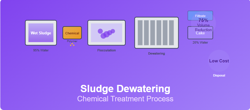 Sludge Dewatering Chemicals: Types, Benefits, and Industrial Applications